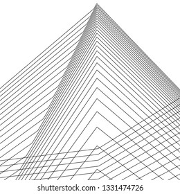 architecture abstract 3d illustration