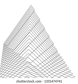 architecture abstract 3d illustration