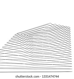 architecture abstract 3d illustration