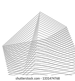 architecture abstract 3d illustration
