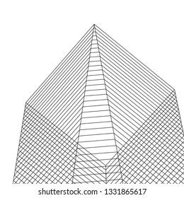 architecture abstract 3d illustration