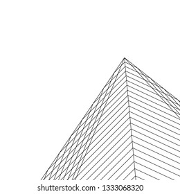 architecture abstract 3d illustration