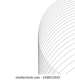 architecture abstract, 3d illustration