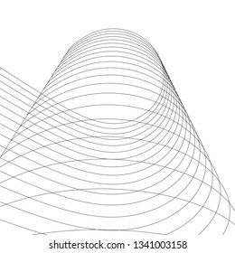 architecture abstract, 3d illustration