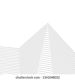 architecture abstract, 3d illustration