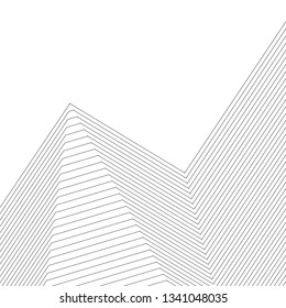architecture abstract, 3d illustration