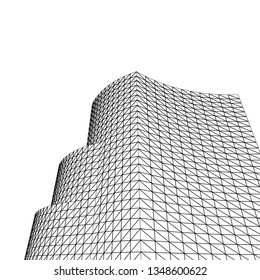 architecture abstract, 3d illustration