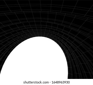 abstrakte Architektur Vektorillustration 3D-Illustration 