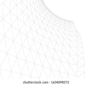 architecture abstract design 3d vector illustration 