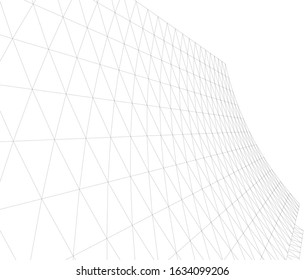 architecture abstract design 3d vector illustration 
