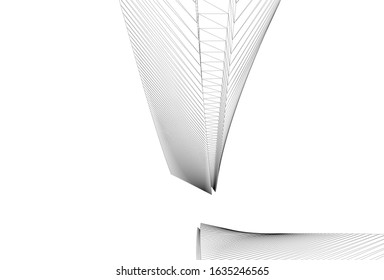 architecture abstract design 3d. Vector illustration 