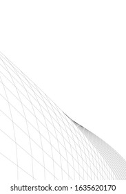 architecture abstract design 3d. Vector illustration 