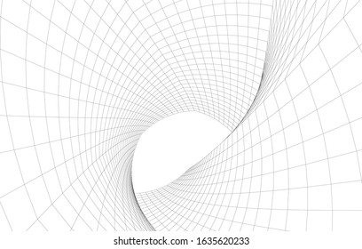 architecture abstract design 3d. Vector illustration 