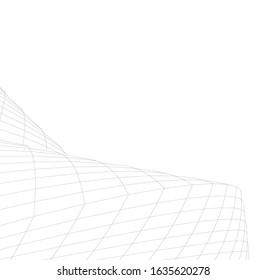 architecture abstract design 3d. Vector illustration 