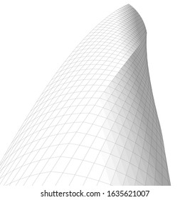 architecture abstract design 3d. Vector illustration 