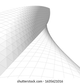 architecture abstract design 3d. Vector illustration 