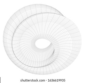 architecture abstract design 3d. Vector illustration 