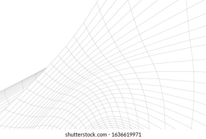 architecture abstract design 3d. Vector illustration 