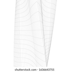 architecture abstract design 3d. Vector illustration 