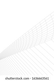 architecture abstract design 3d. Vector illustration 