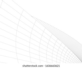 architecture abstract design 3d. Vector illustration 