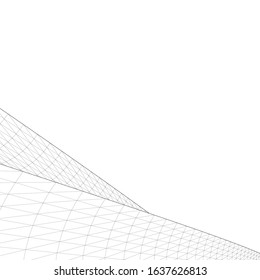 architecture abstract design 3d. Vector illustration 