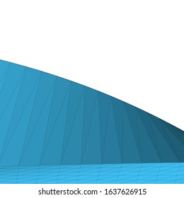 architecture abstract design 3d. Vector illustration 
