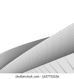 architecture abstract design 3d. Vector illustration 