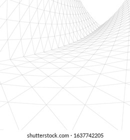 architecture abstract design 3d. Vector illustration 