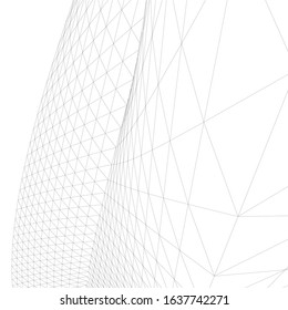 architecture abstract design 3d. Vector illustration 