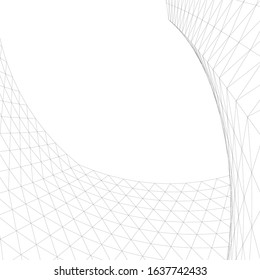 architecture abstract design 3d. Vector illustration 