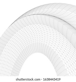 architecture abstract design 3d. Vector illustration 