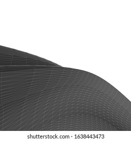 architecture abstract design 3d. Vector illustration 