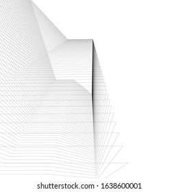 architecture abstract design 3d. Vector illustration 