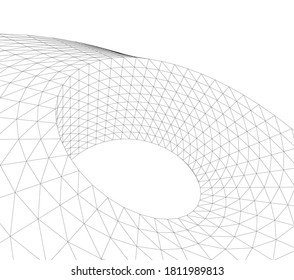 architecture abstract design 3d vector illustration 