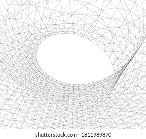 architecture abstract design 3d vector illustration 