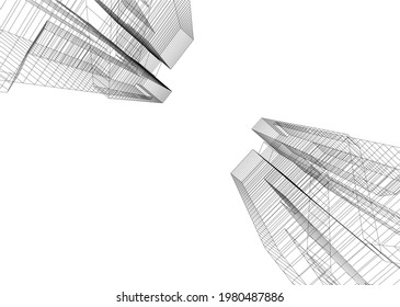  Architecture abstract design digital background
