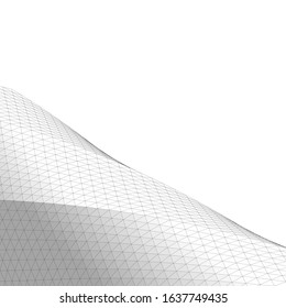 architecture abstract futuristic design 3d. Vector illustration 