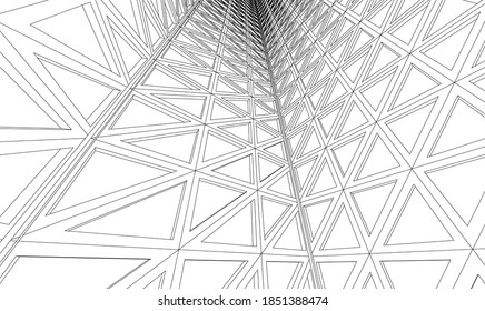 
architecture abstract geometry design geometric background 3d graphics