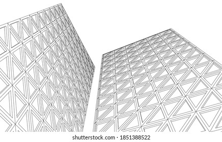 
architecture abstract geometry design geometric background 3d graphics