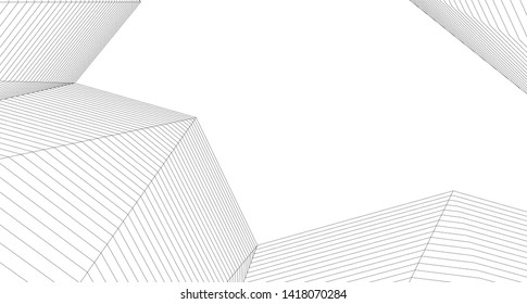
architecture abstract graphics 3d illustration