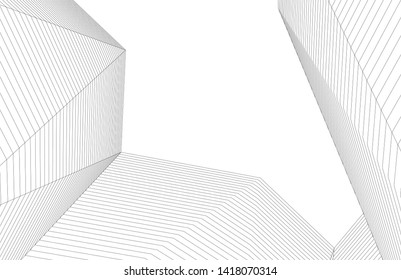 
architecture abstract graphics 3d illustration