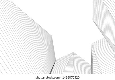 
architecture abstract graphics 3d illustration