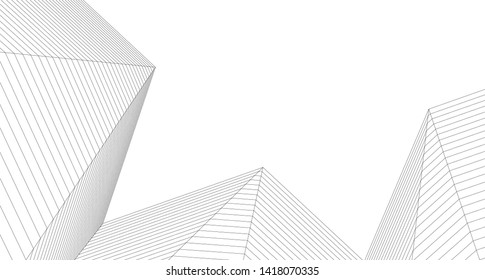 
architecture abstract graphics 3d illustration