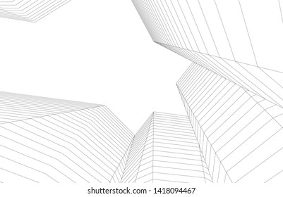 
architecture abstract graphics 3d illustration