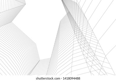 
architecture abstract graphics 3d illustration