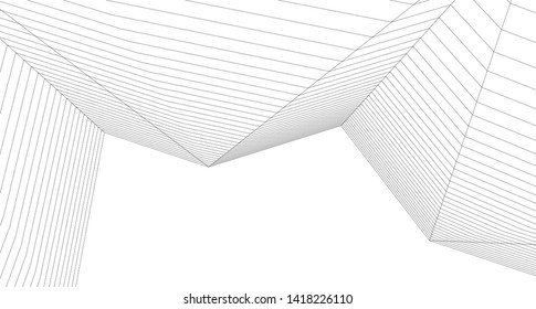 
architecture abstract graphics 3d illustration