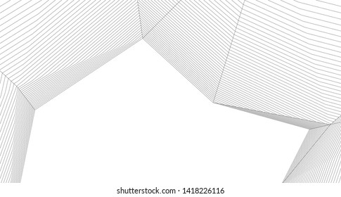 
architecture abstract graphics 3d illustration