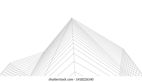 
architecture abstract graphics 3d illustration