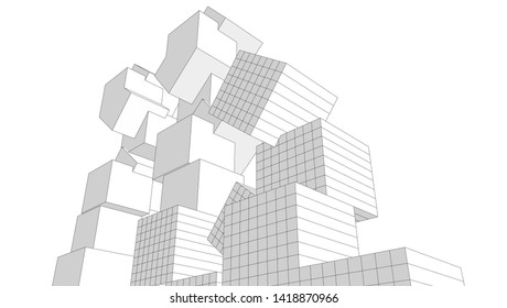 Isometric Vector Illustration Reinforced Concrete Construction Stock ...